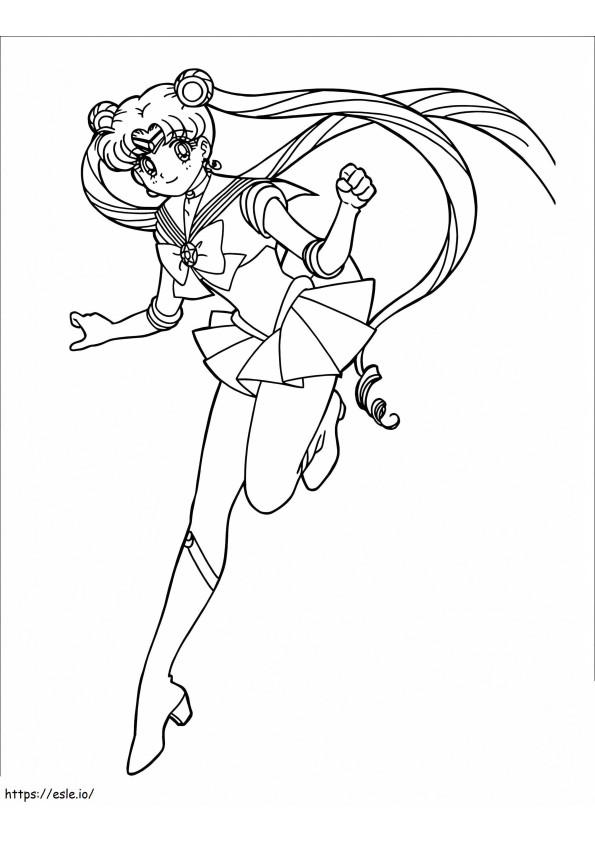 Lovely Sailor Moon coloring page