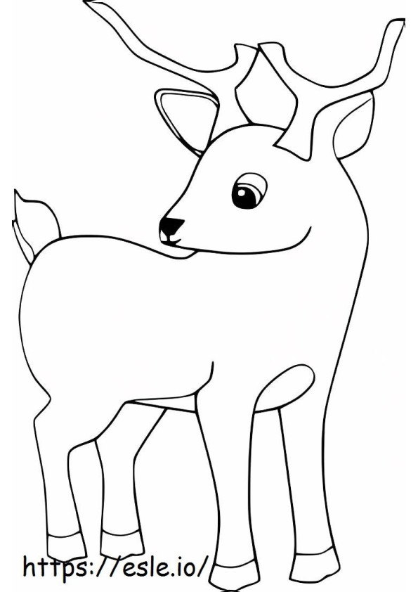 Hyvä Deer värityskuva