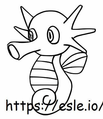 Horsea coloring page