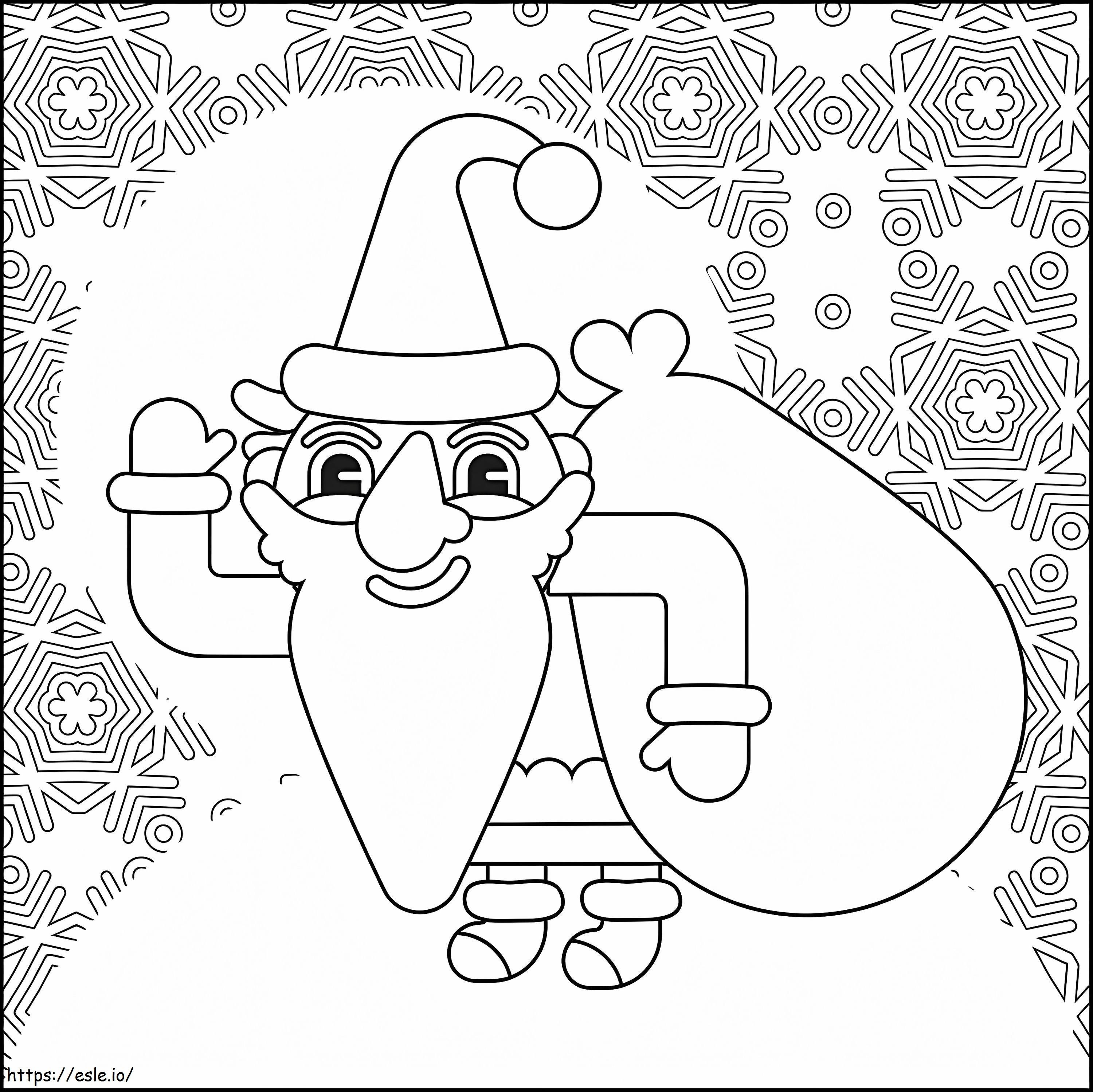 Pere Noel 15 coloring page