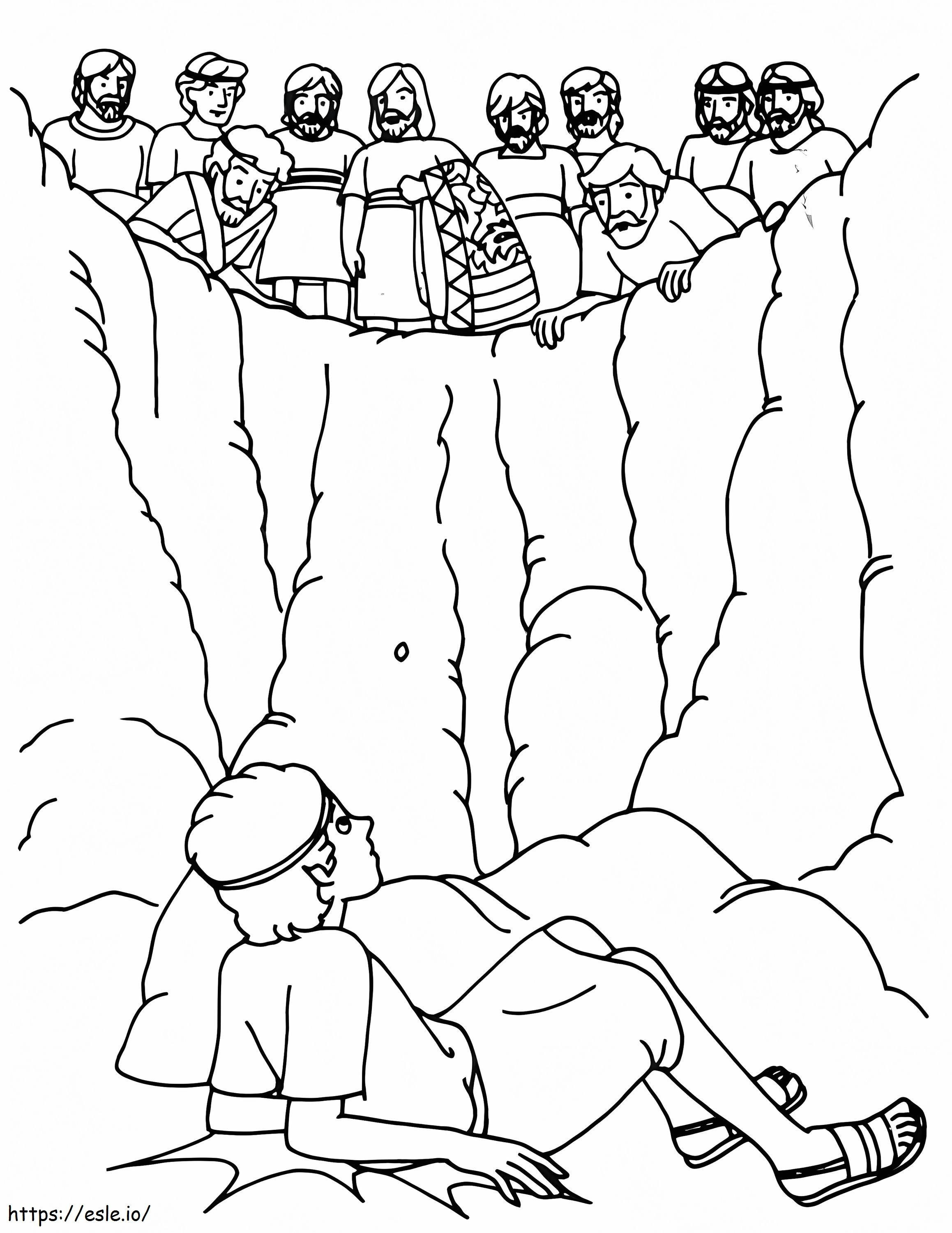 Joseph in der Grube ausmalbilder