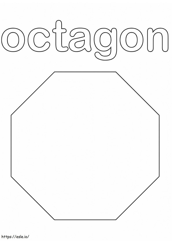 Octagon coloring page