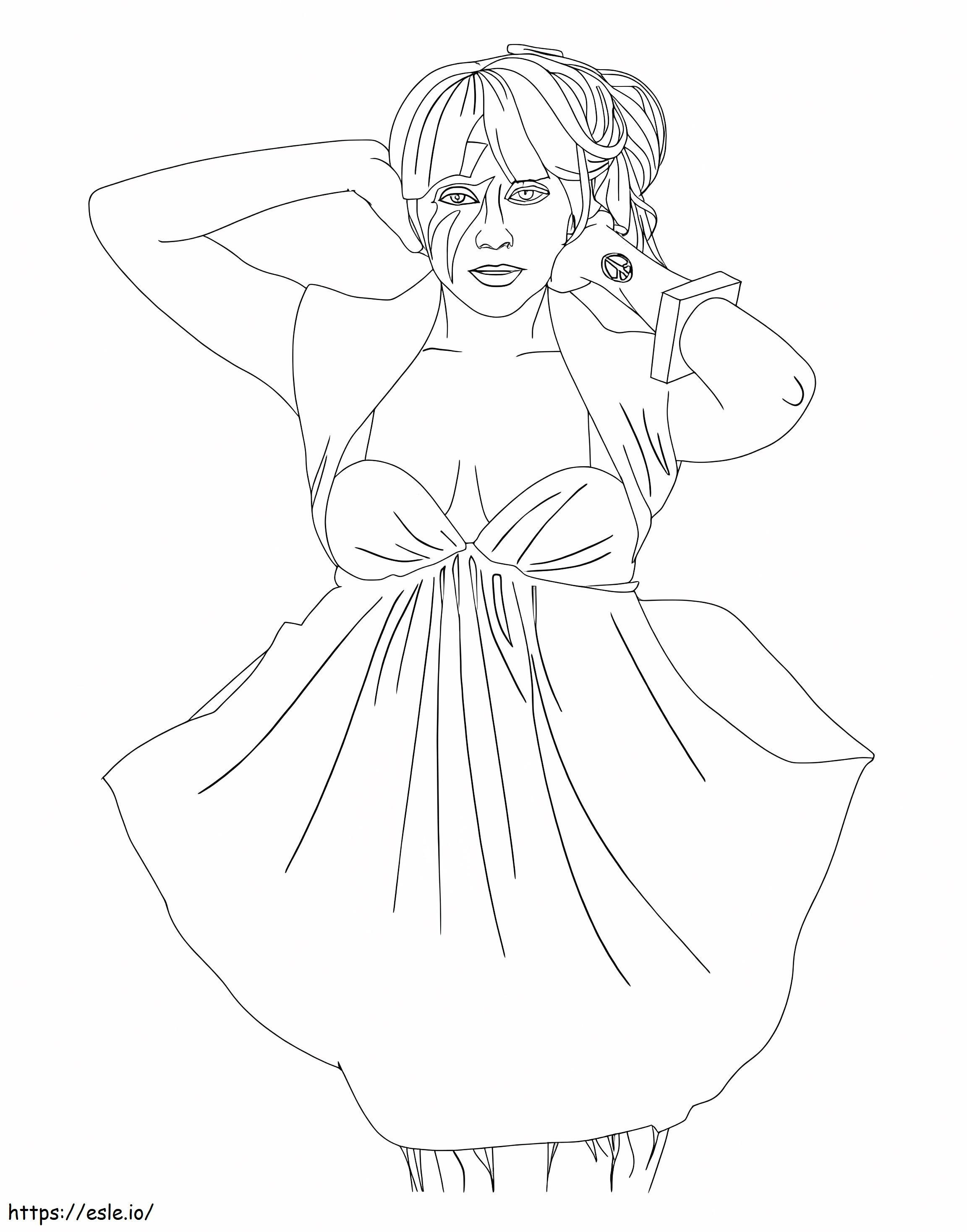 Cool Lady Gaga coloring page