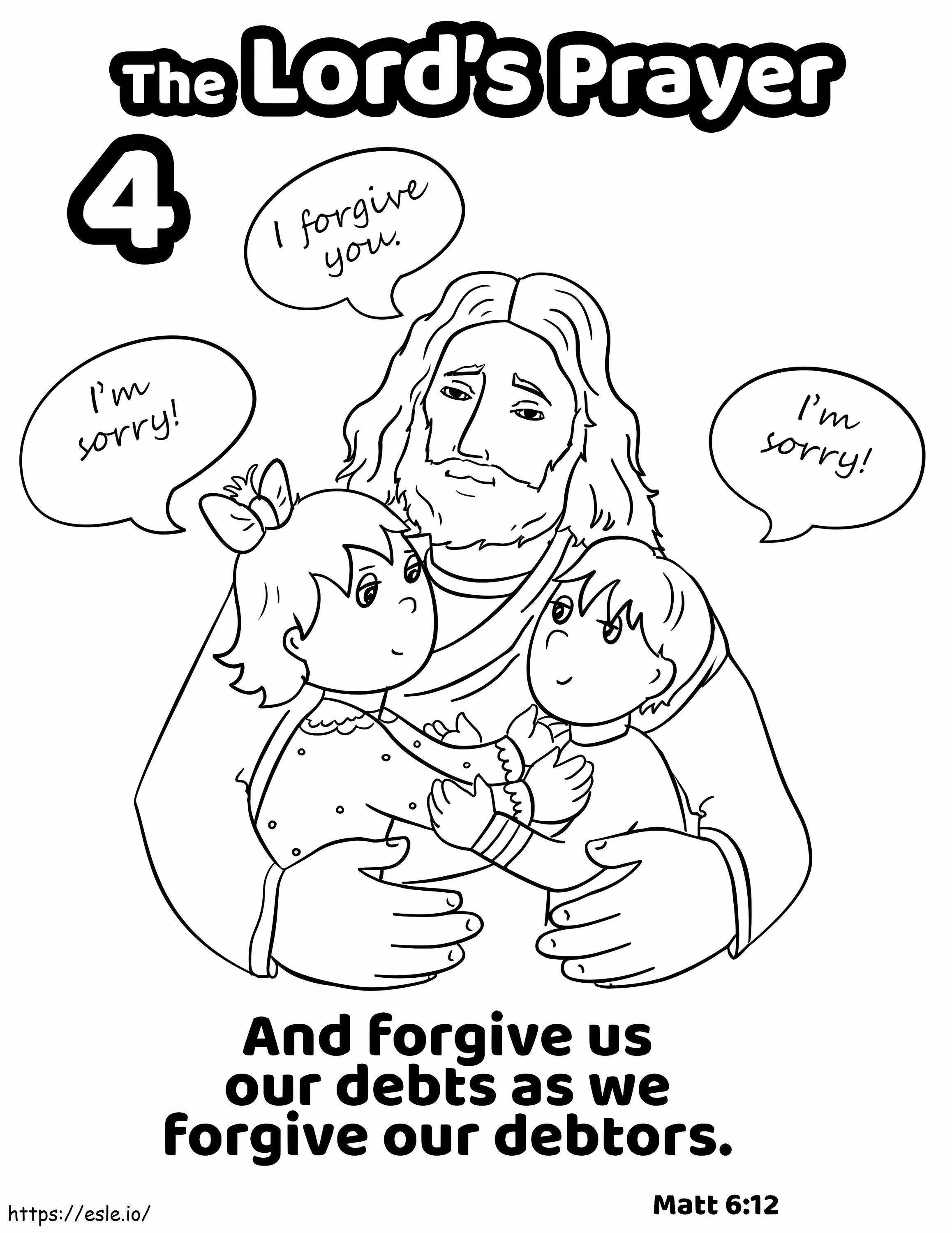 The Lords Prayer Class 4 coloring page