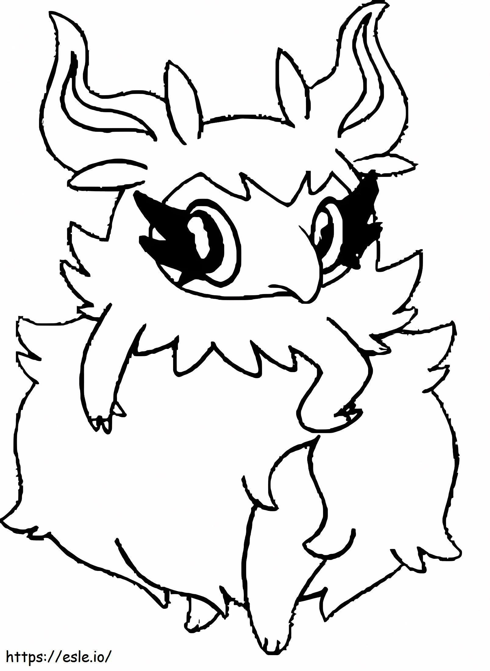 Aromatisse Pokemon coloring page