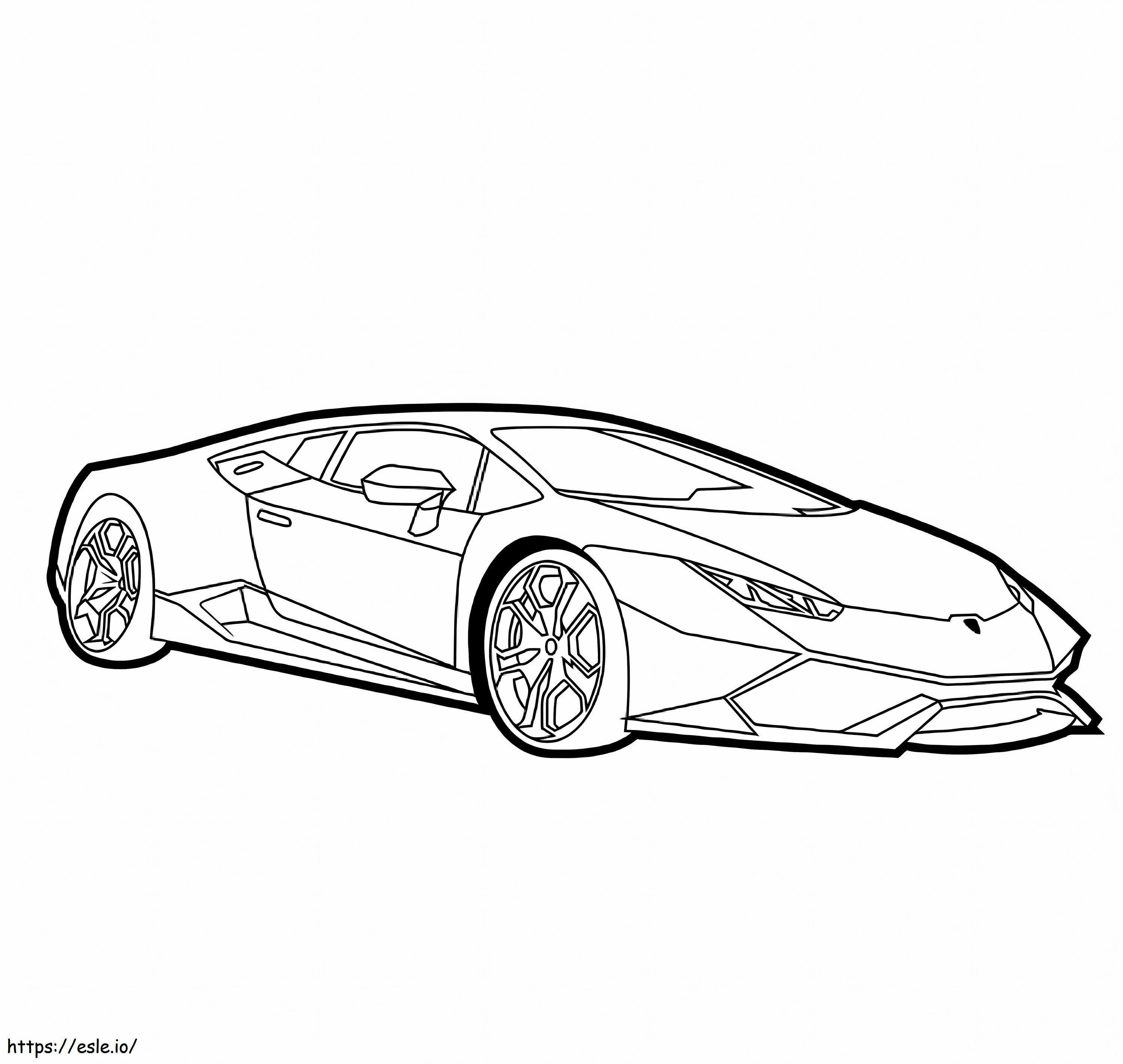 Printable Lamborghini coloring page
