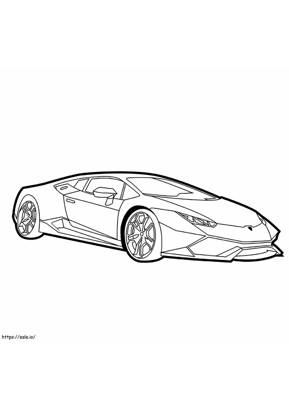 Afdrukbare Lamborghini kleurplaat