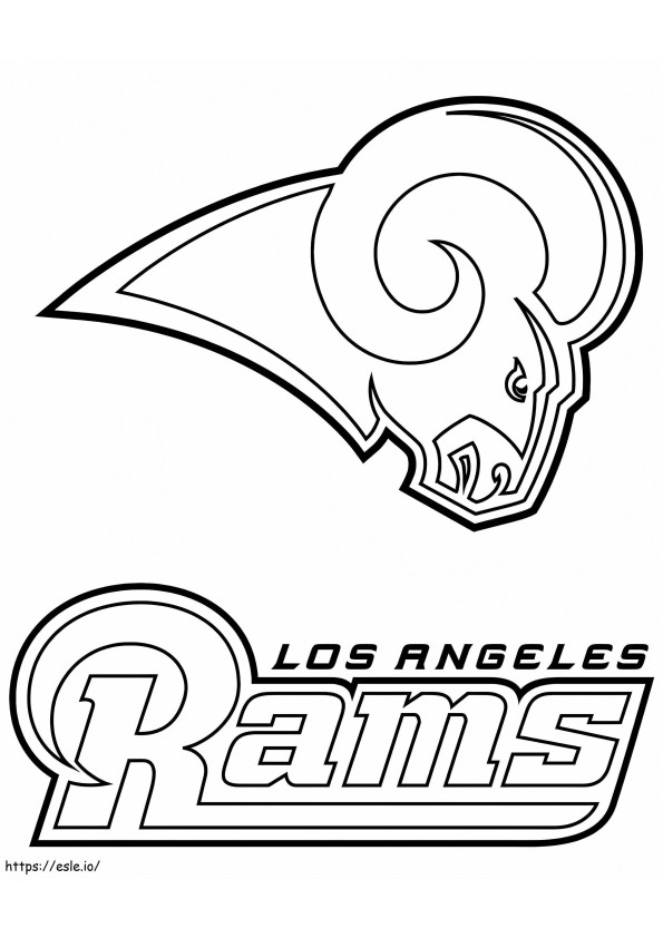 Logo der Los Angeles Rams ausmalbilder