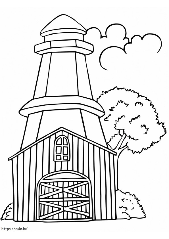 Sweden Lighthouse coloring page