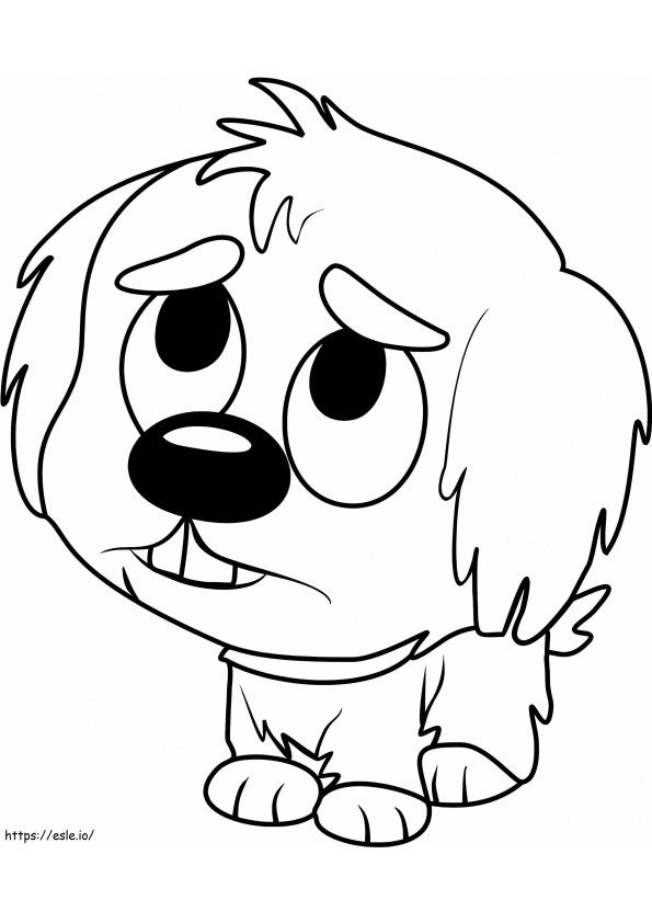 Shaggles From Pound Puppies coloring page