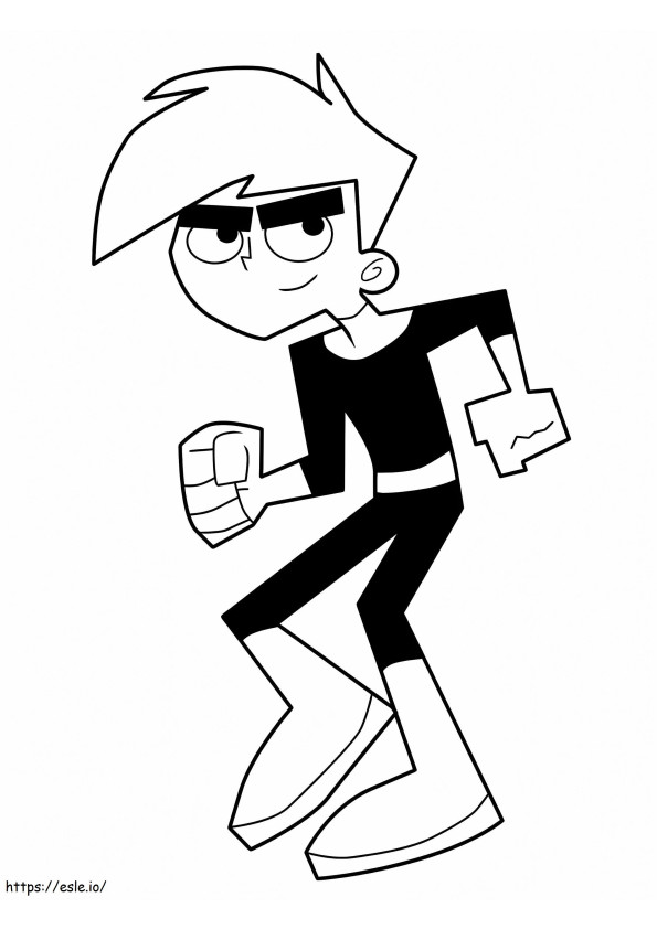 Danny Phantom Action coloring page