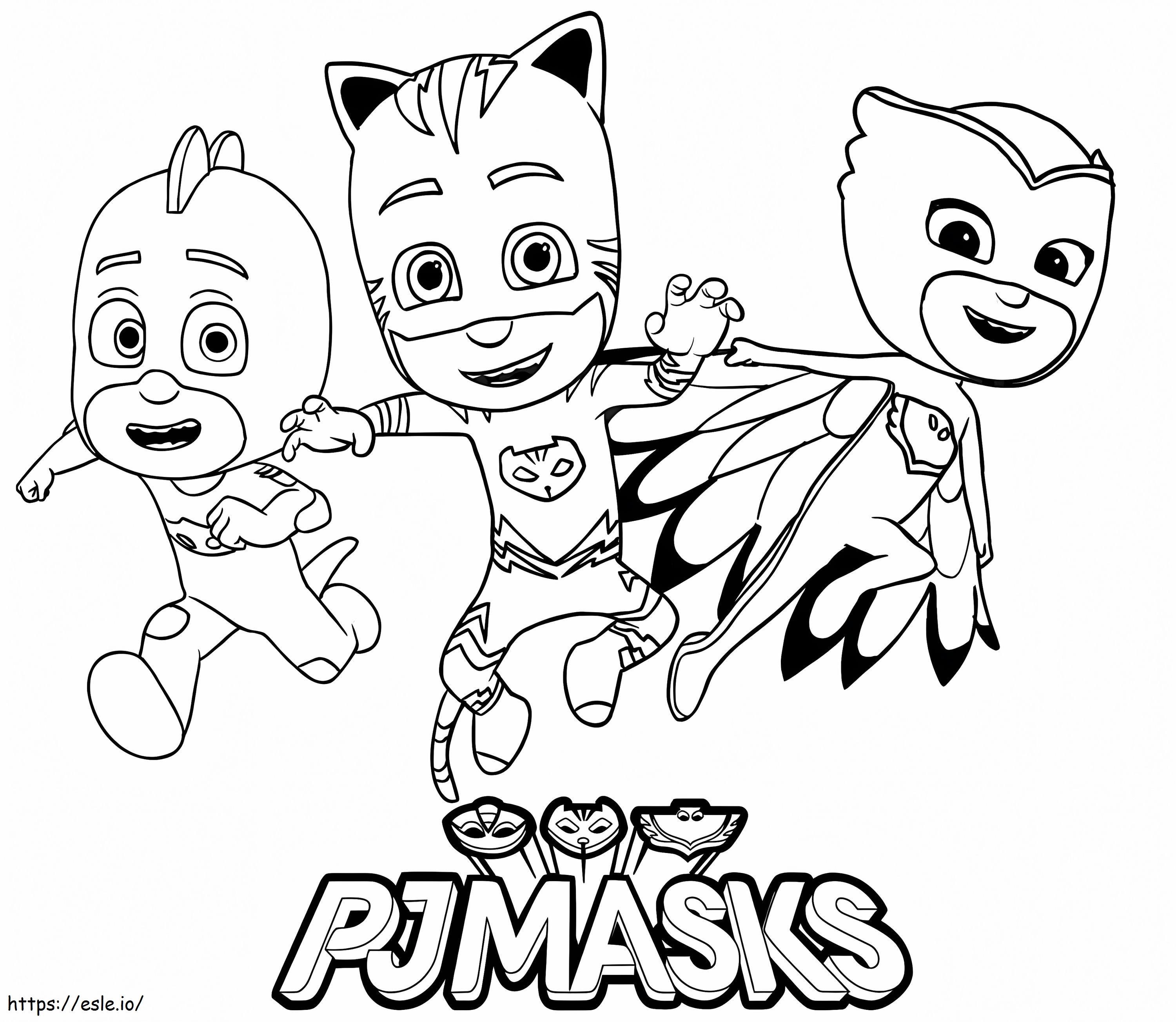 PJ Masks Free Coloring Page