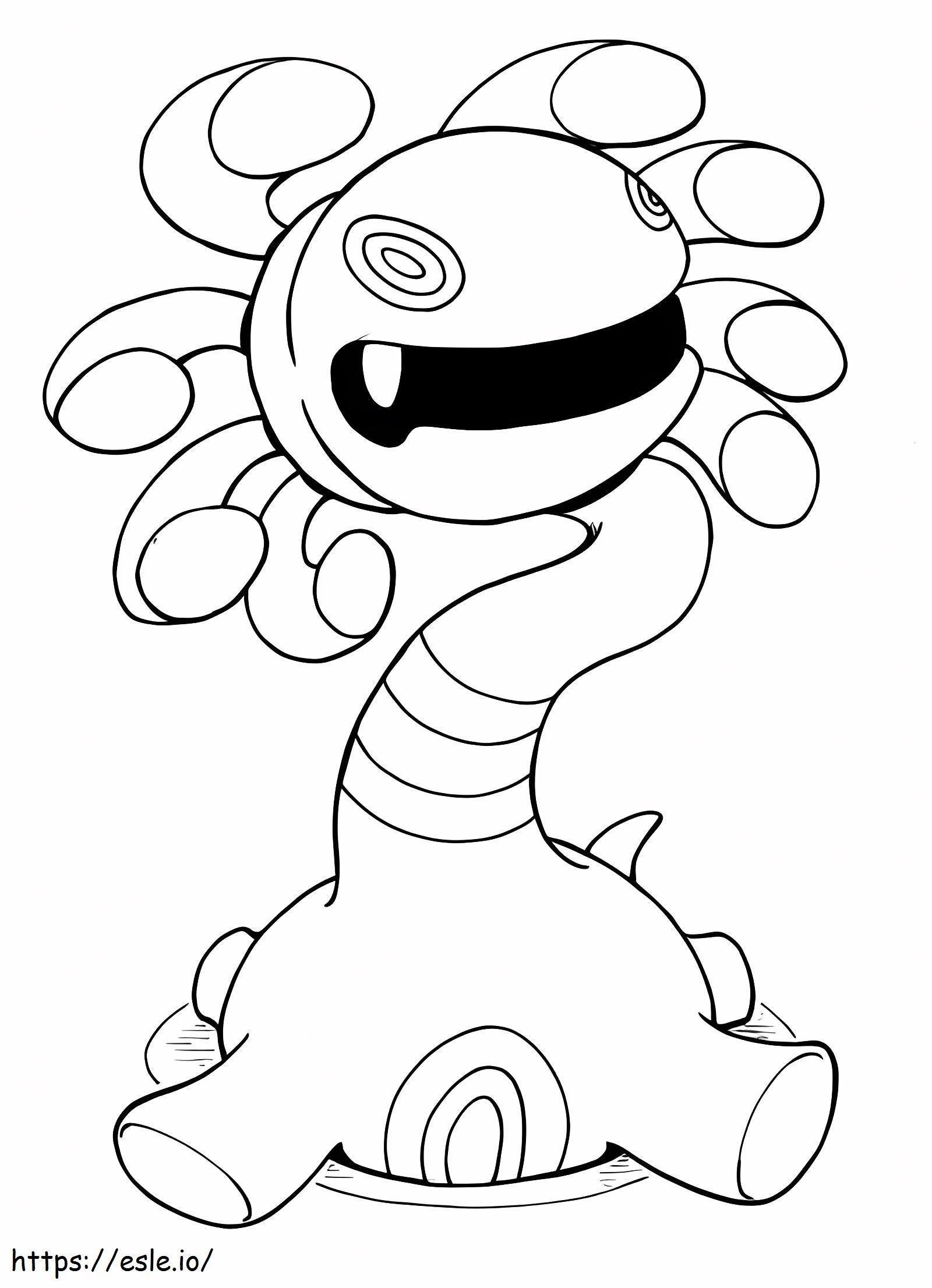 Cradily Pokemon coloring page