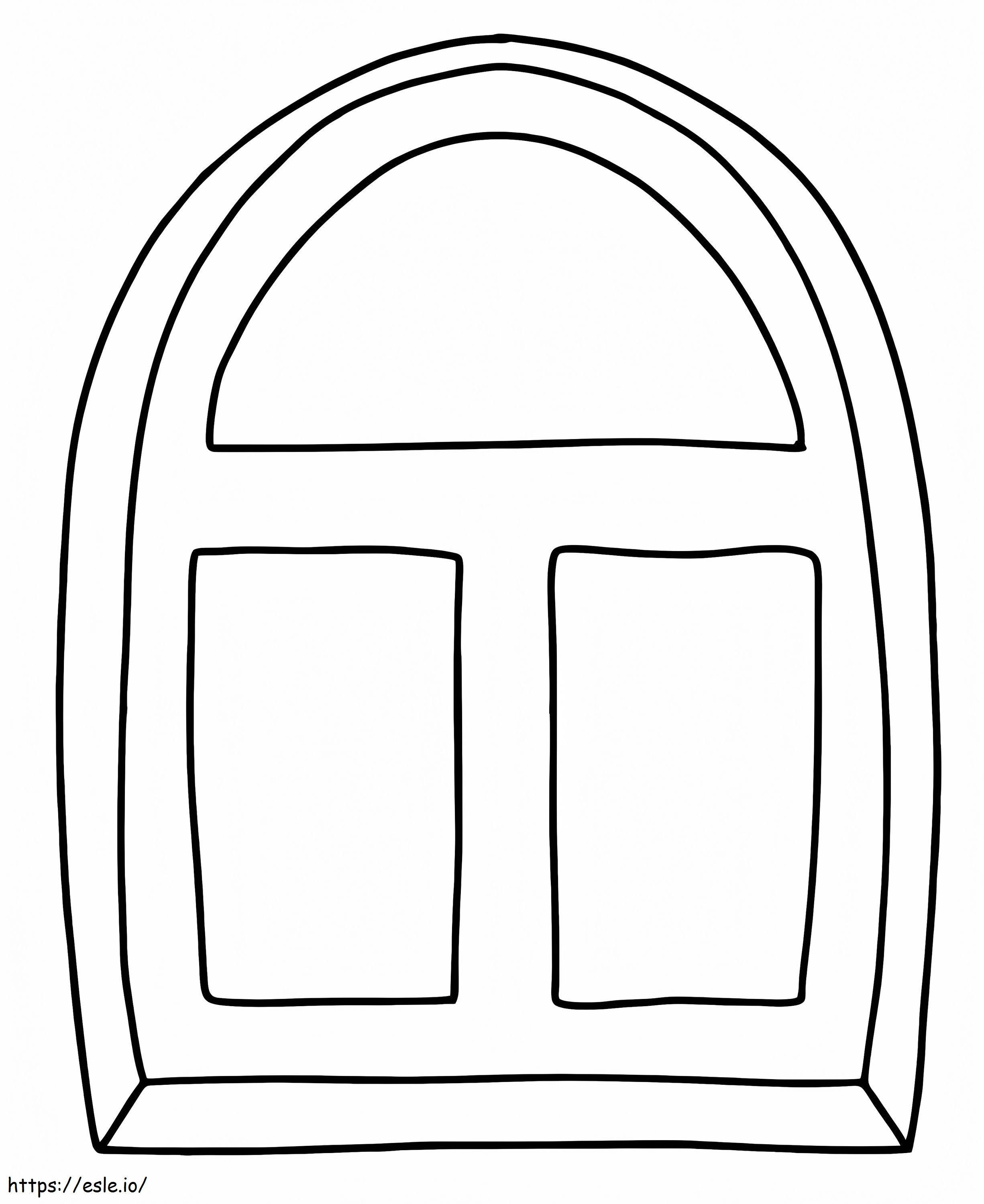 Easy Window coloring page
