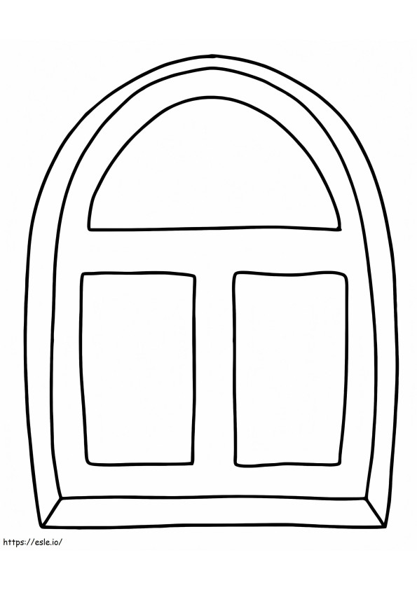 Easy Window coloring page