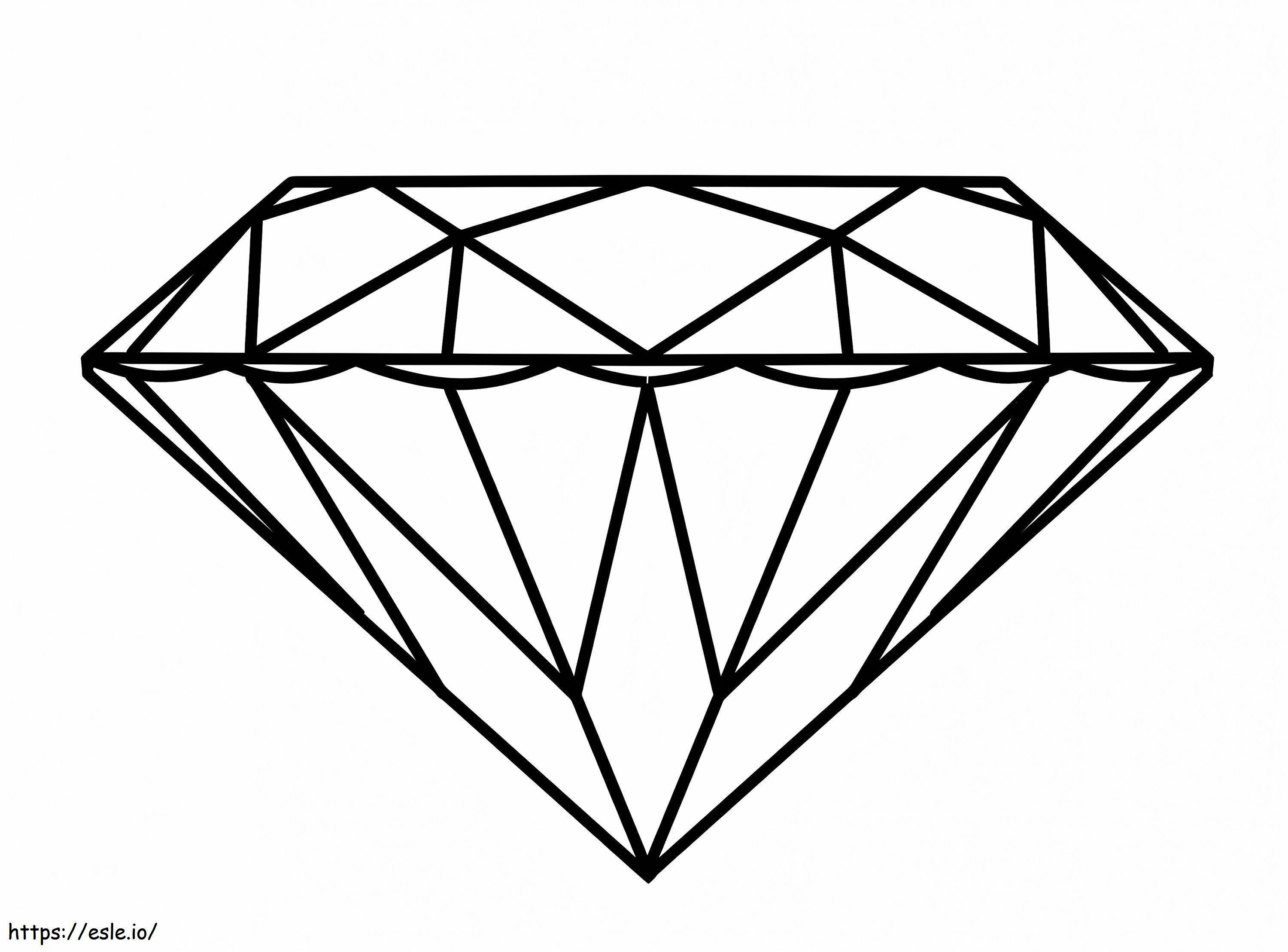 ダイヤモンド2 ぬりえ - 塗り絵