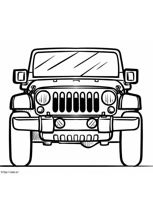 Free Jeep coloring page