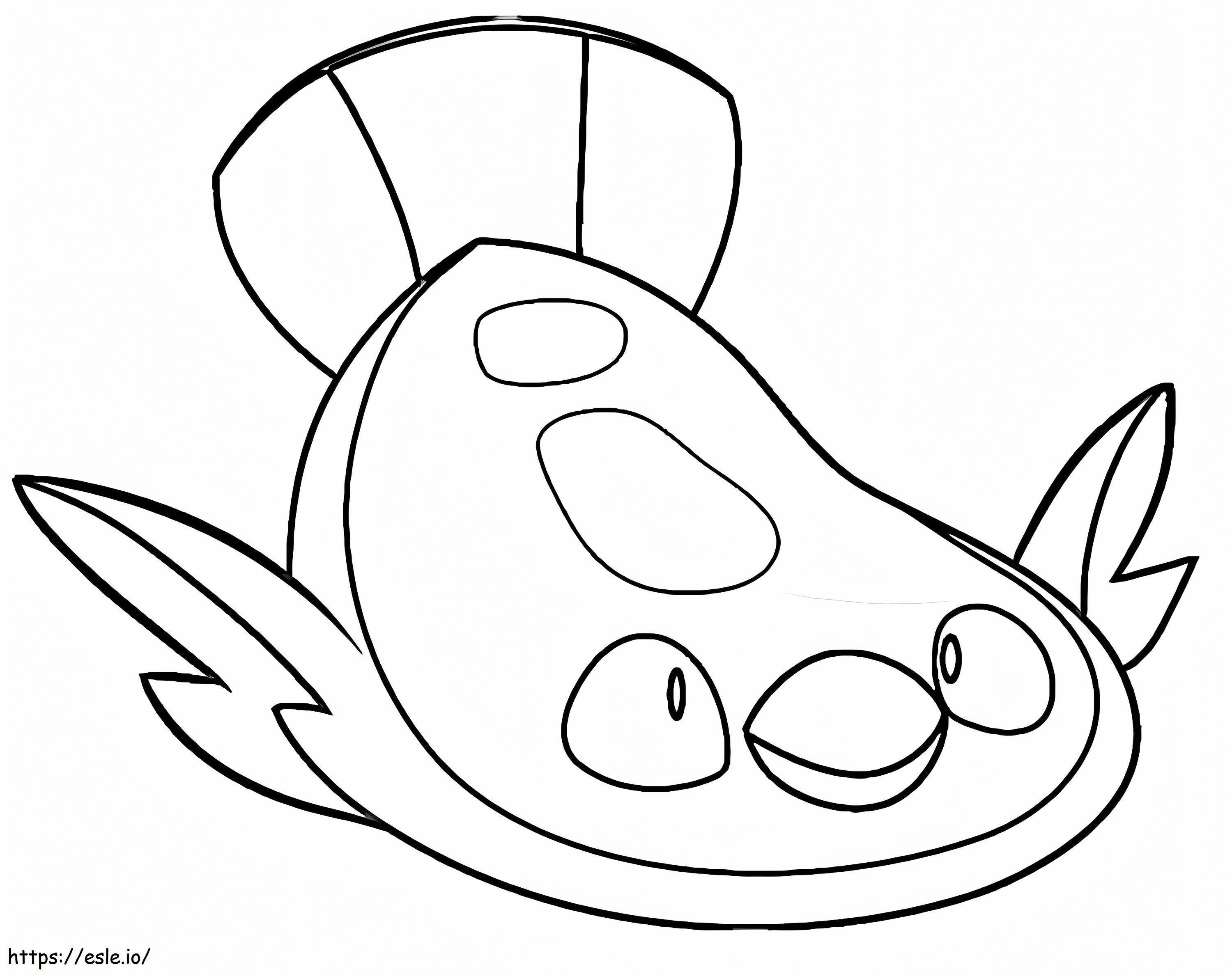 Lindo Pokémon Stunfisk para colorear