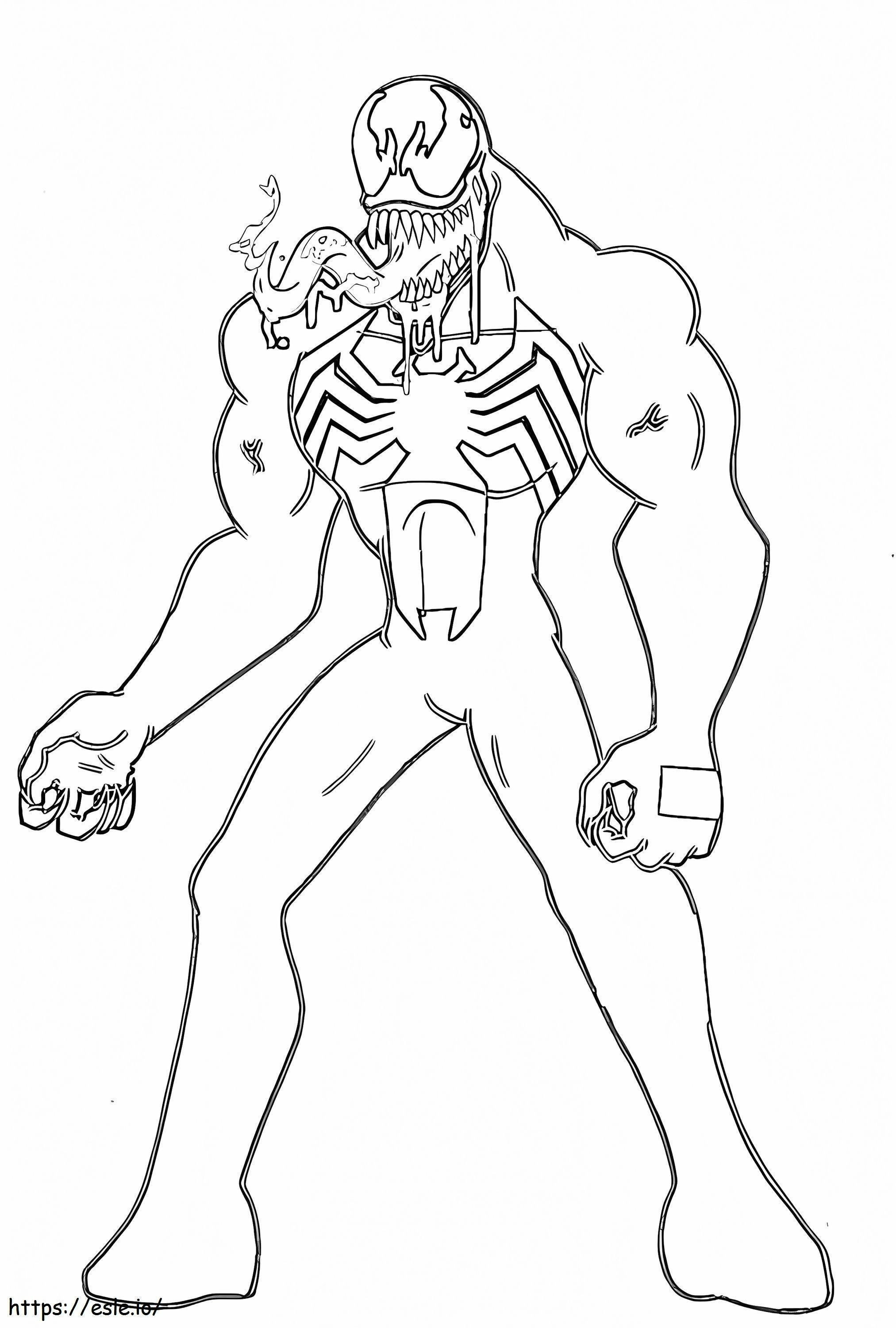 Hungry Venom coloring page