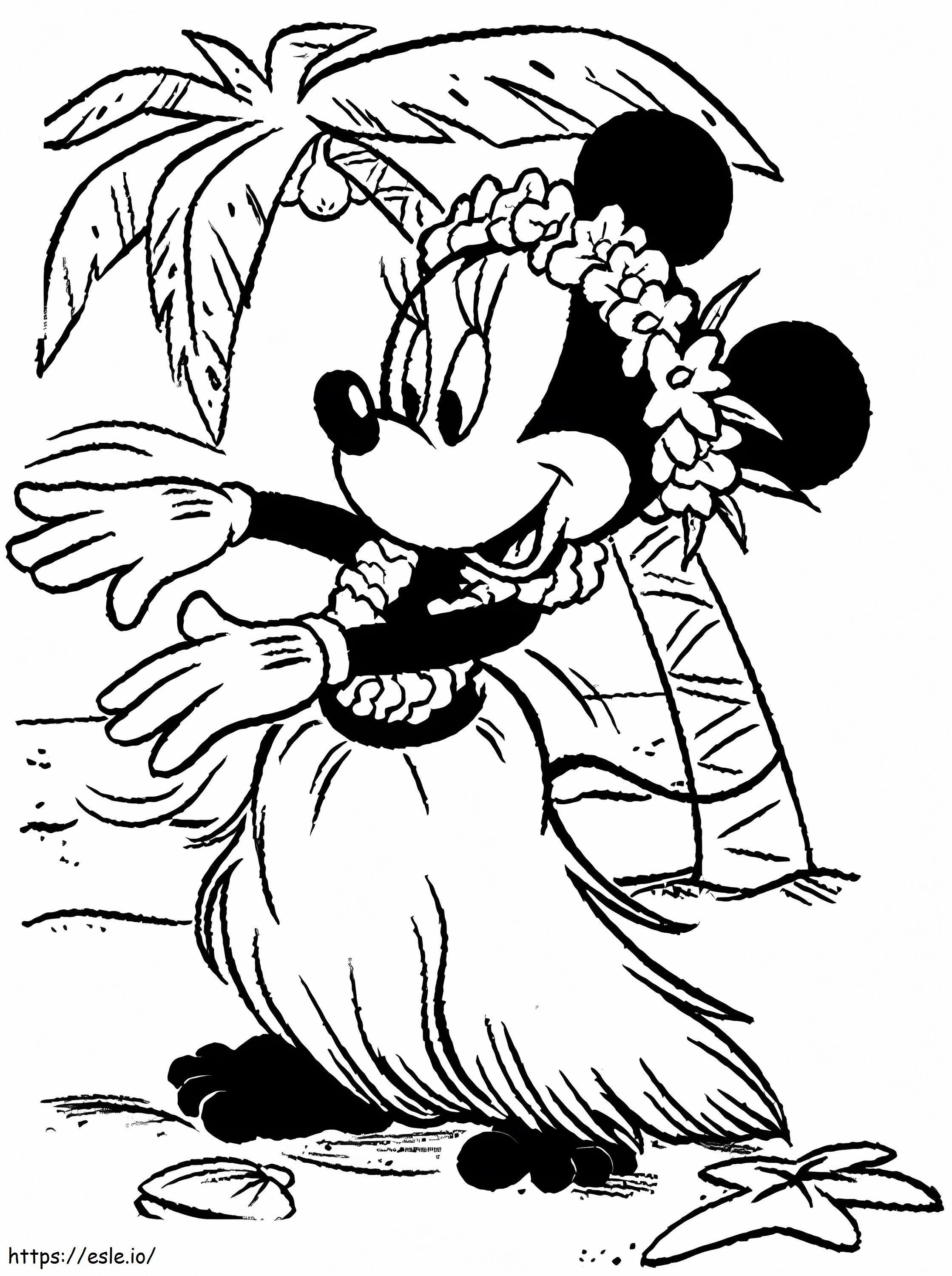 Minnie Mouse Danse värityskuva