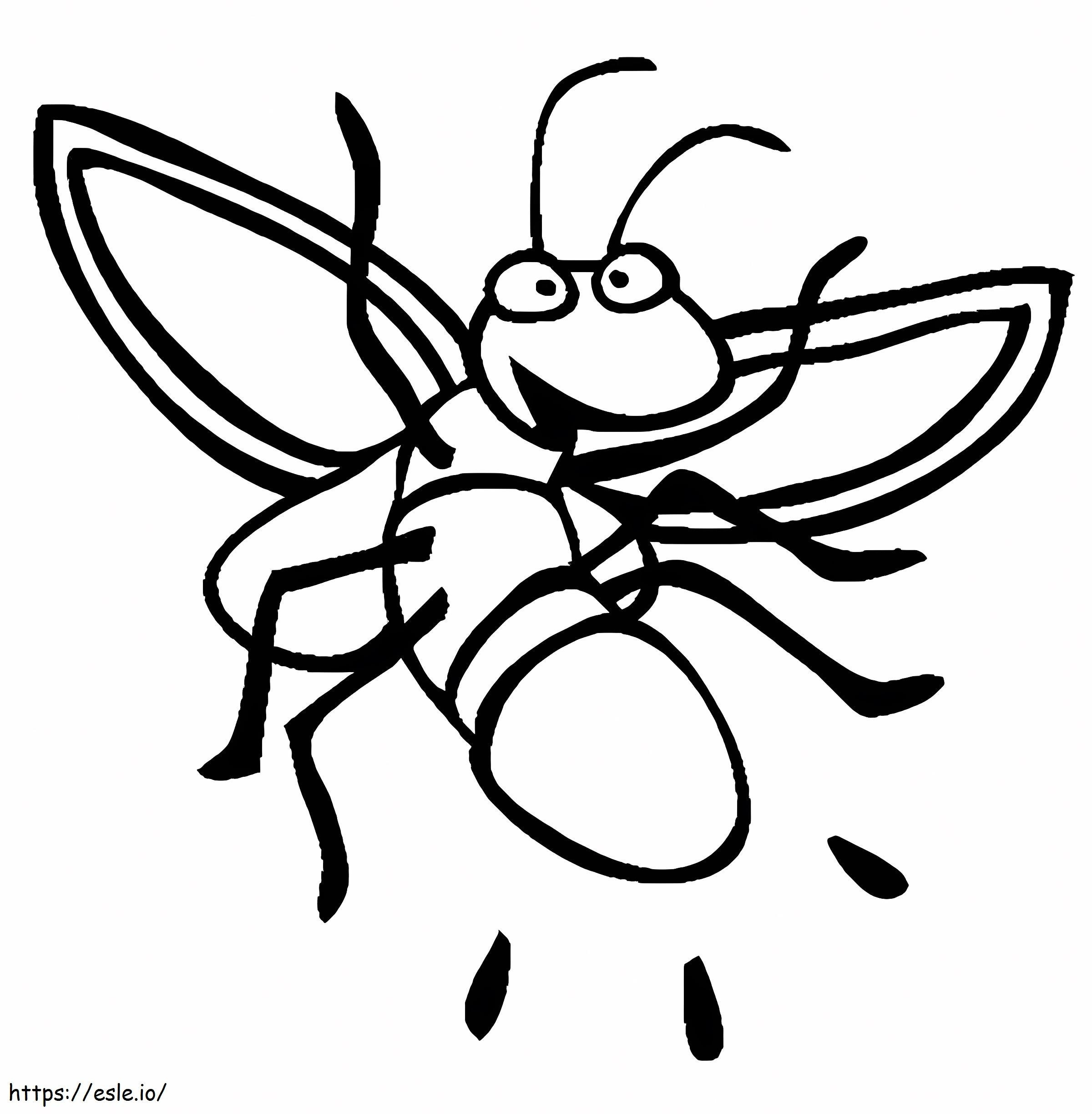 Kunang-kunang yang lucu Gambar Mewarnai