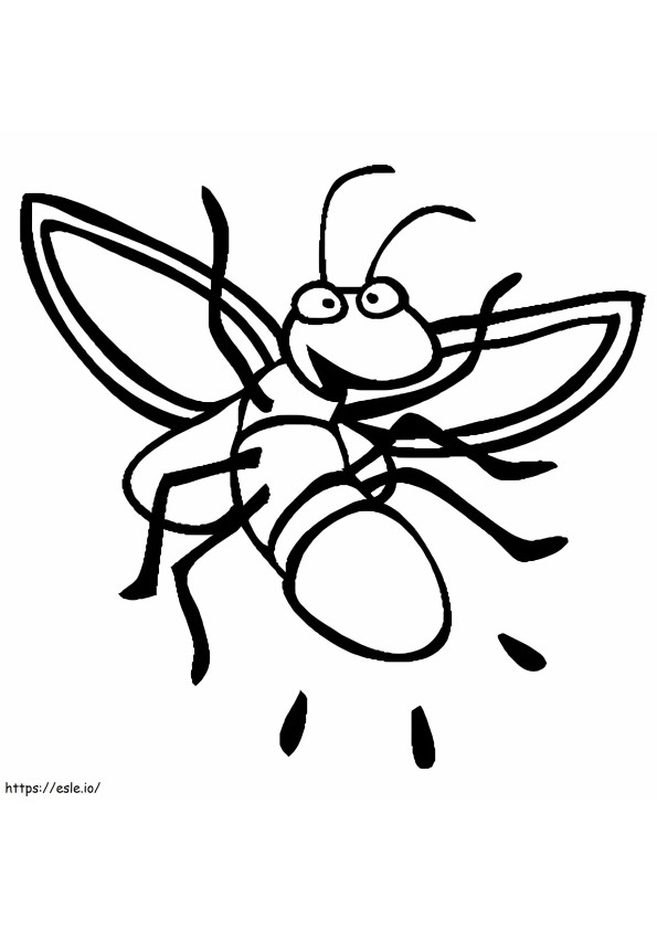Kunang-kunang yang lucu Gambar Mewarnai