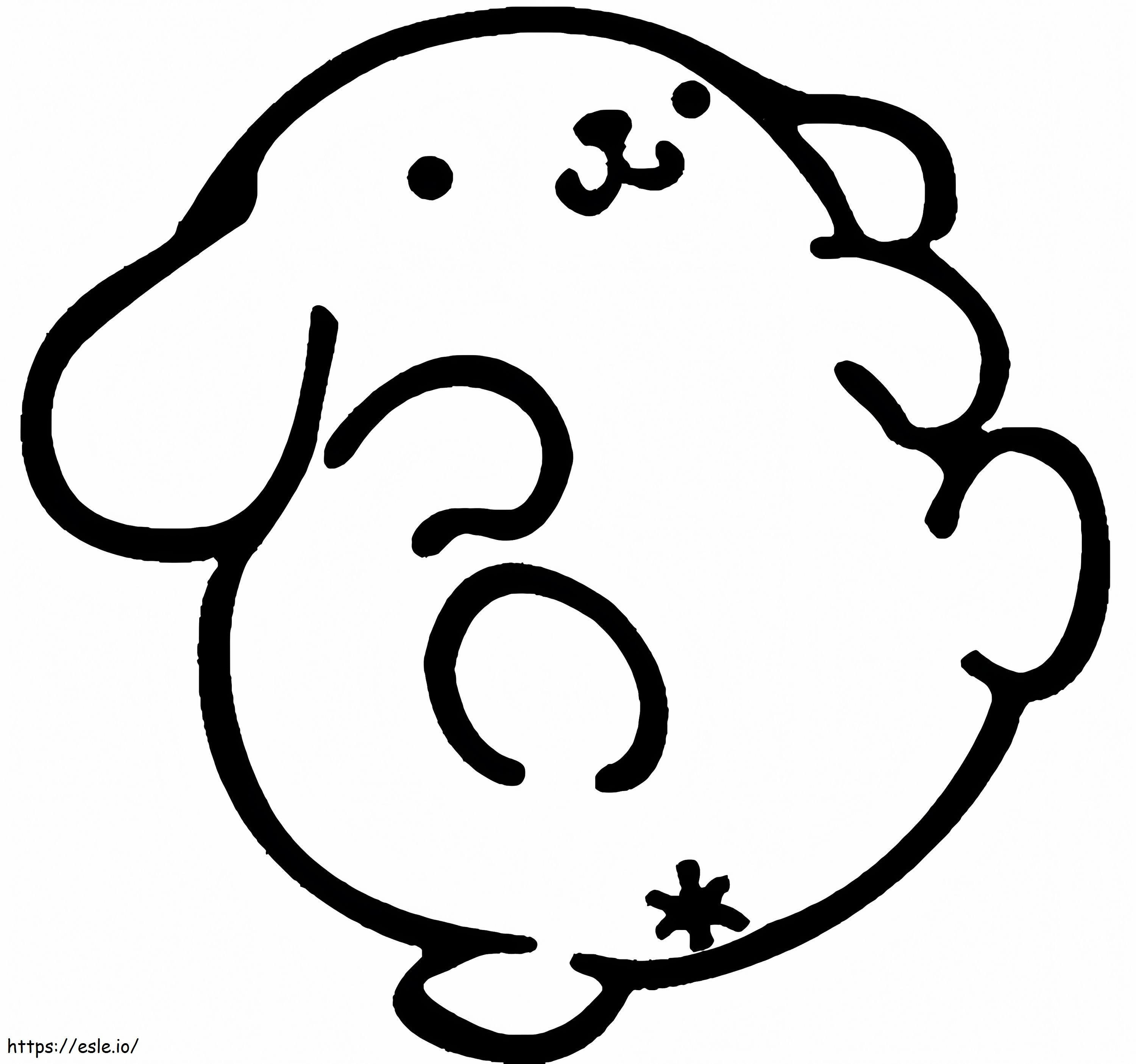 Pompompurin Printable coloring page