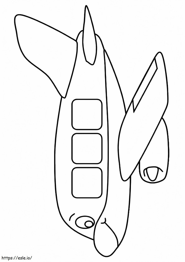 1526547966 Cartoon Airplane A4 coloring page