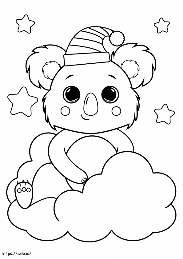 Hello Koala coloring page