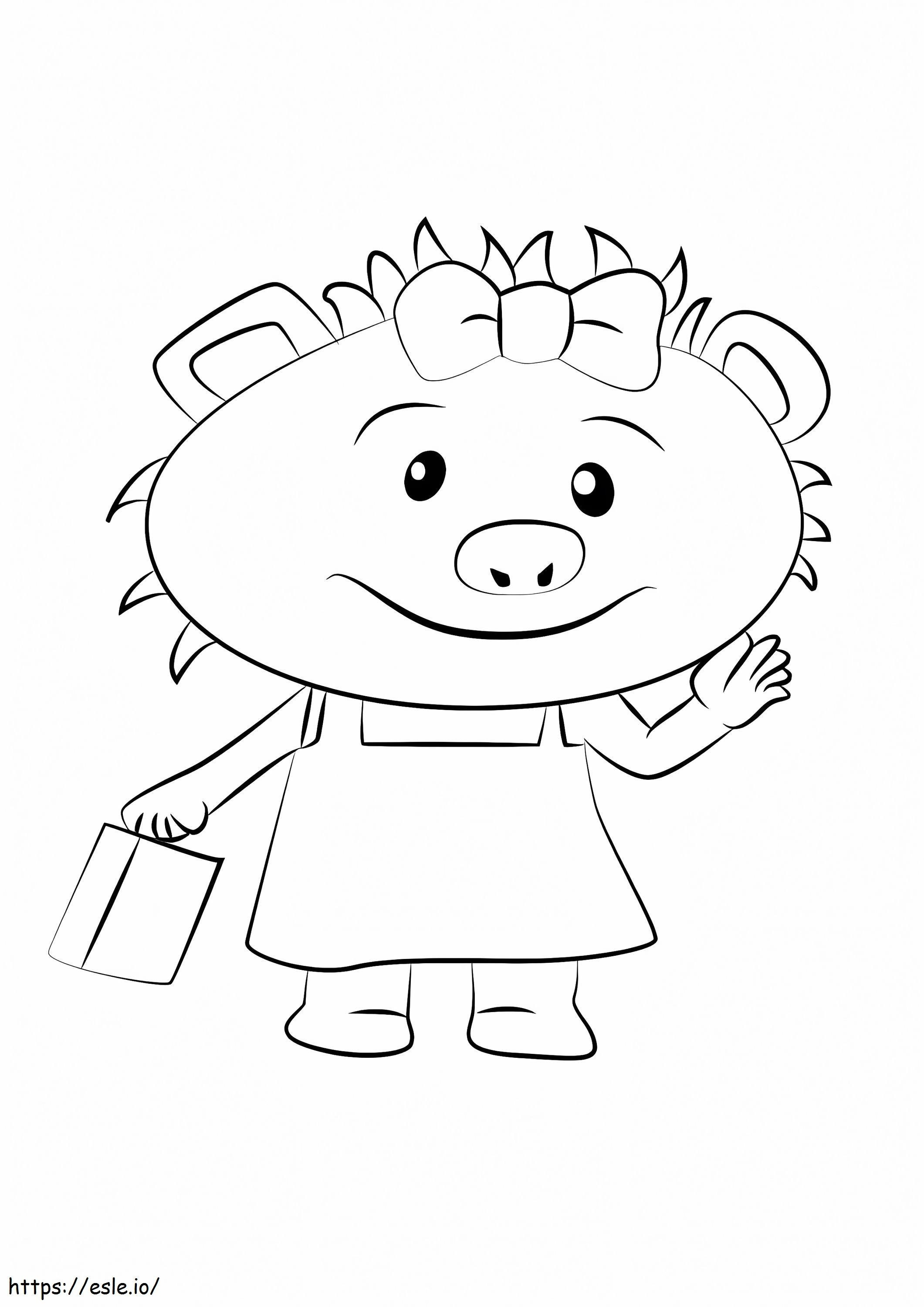 Polly May Porcupine coloring page