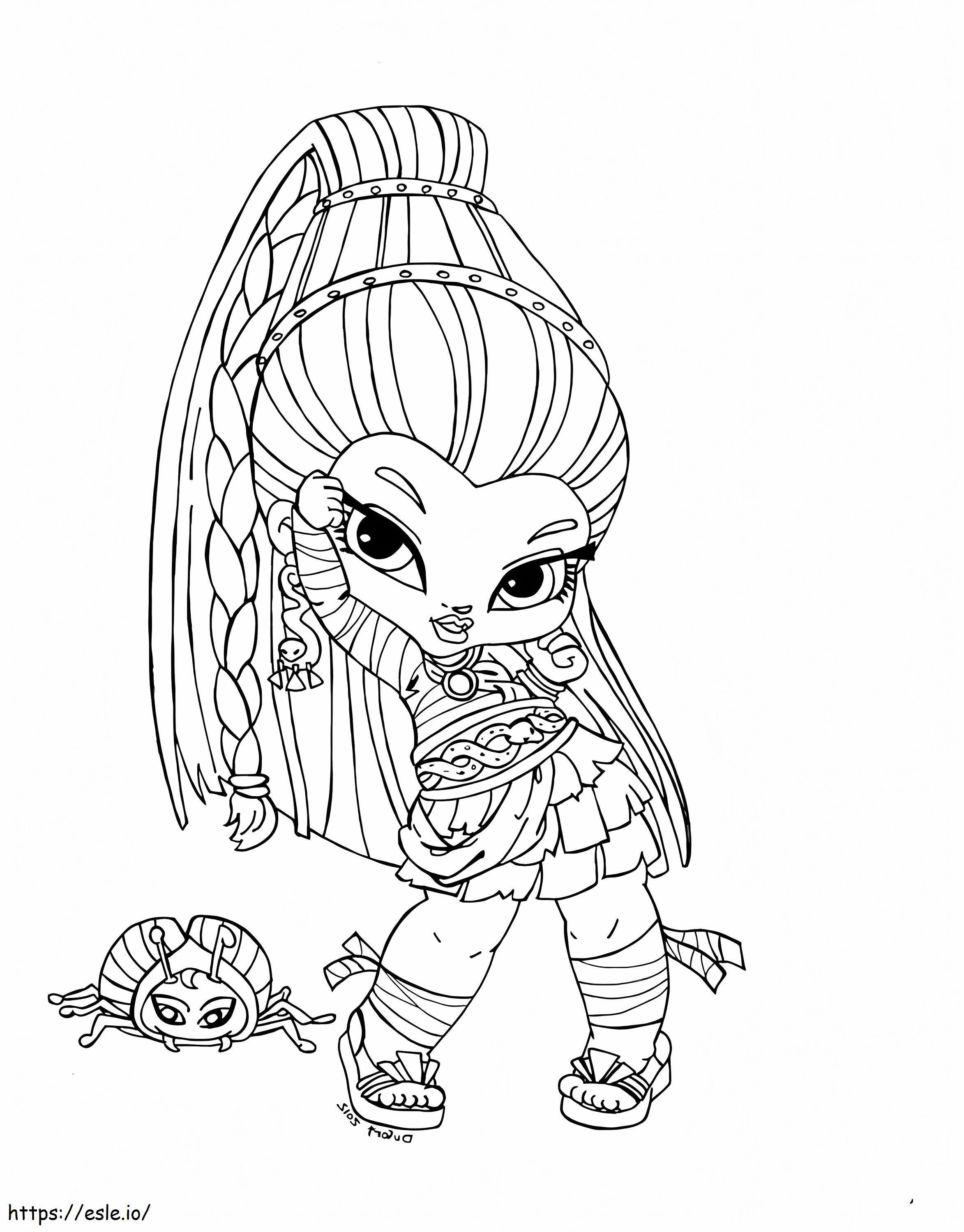 Nefera De Nile Baby Monster High coloring page