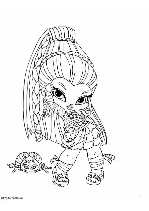 Nefera De Nile Baby Monster High para colorir