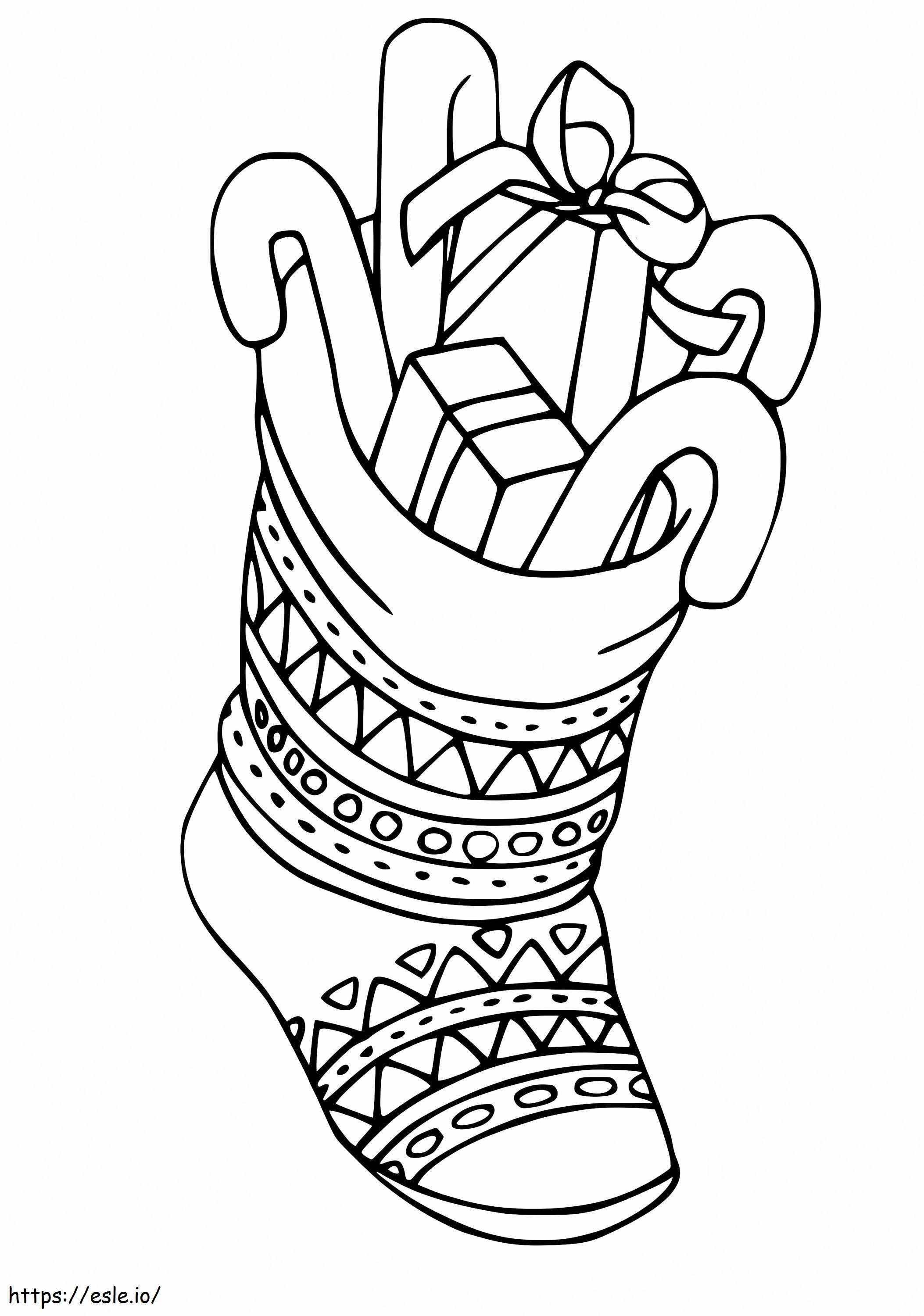 Full Christmas Stocking coloring page
