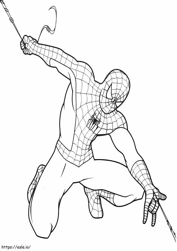 Free Spiderman coloring page