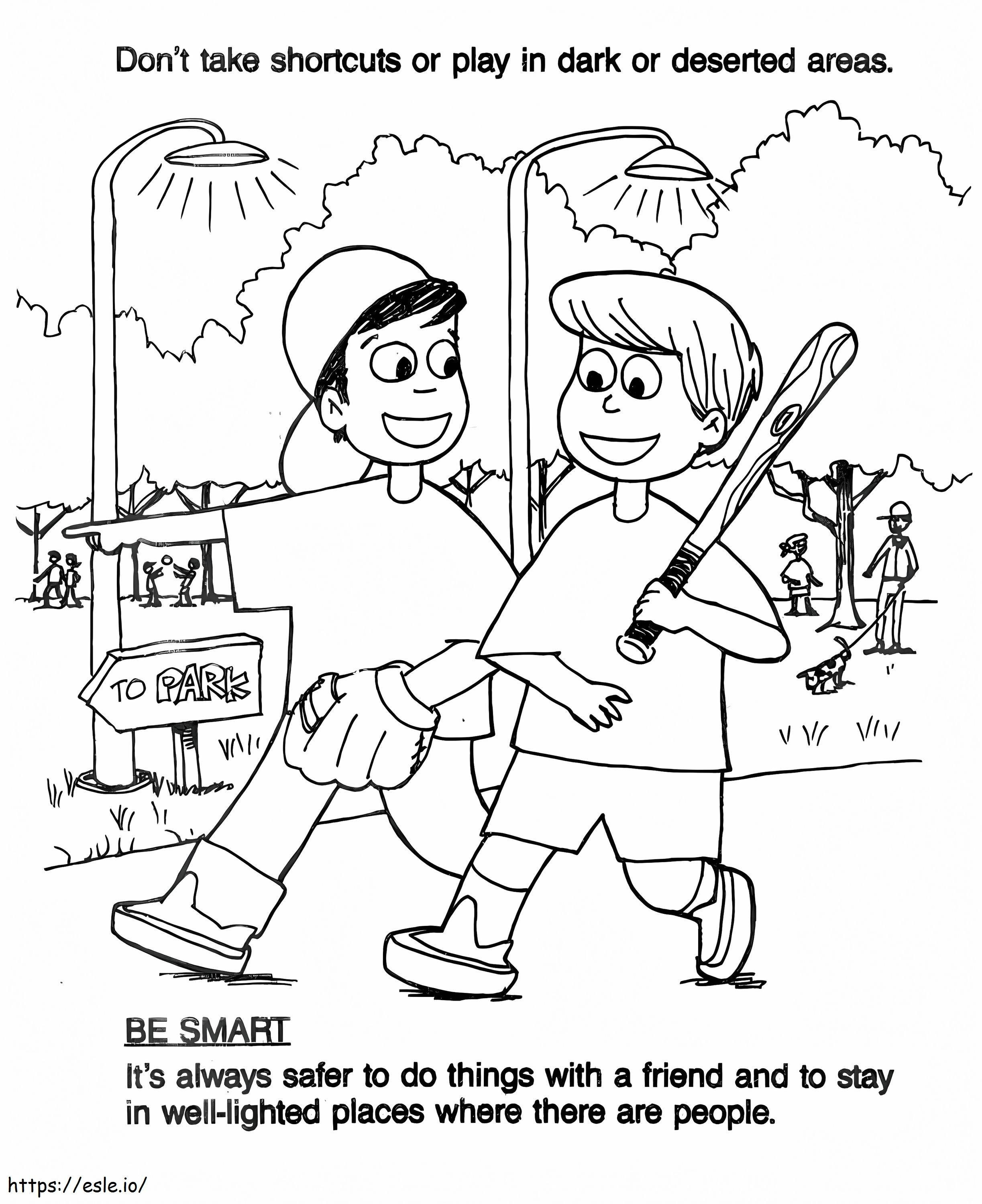 Child Safety To Color coloring page