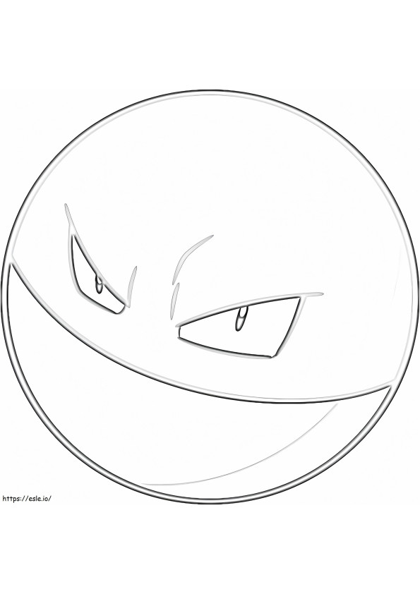 Pokemon Voltorb 2 coloring page
