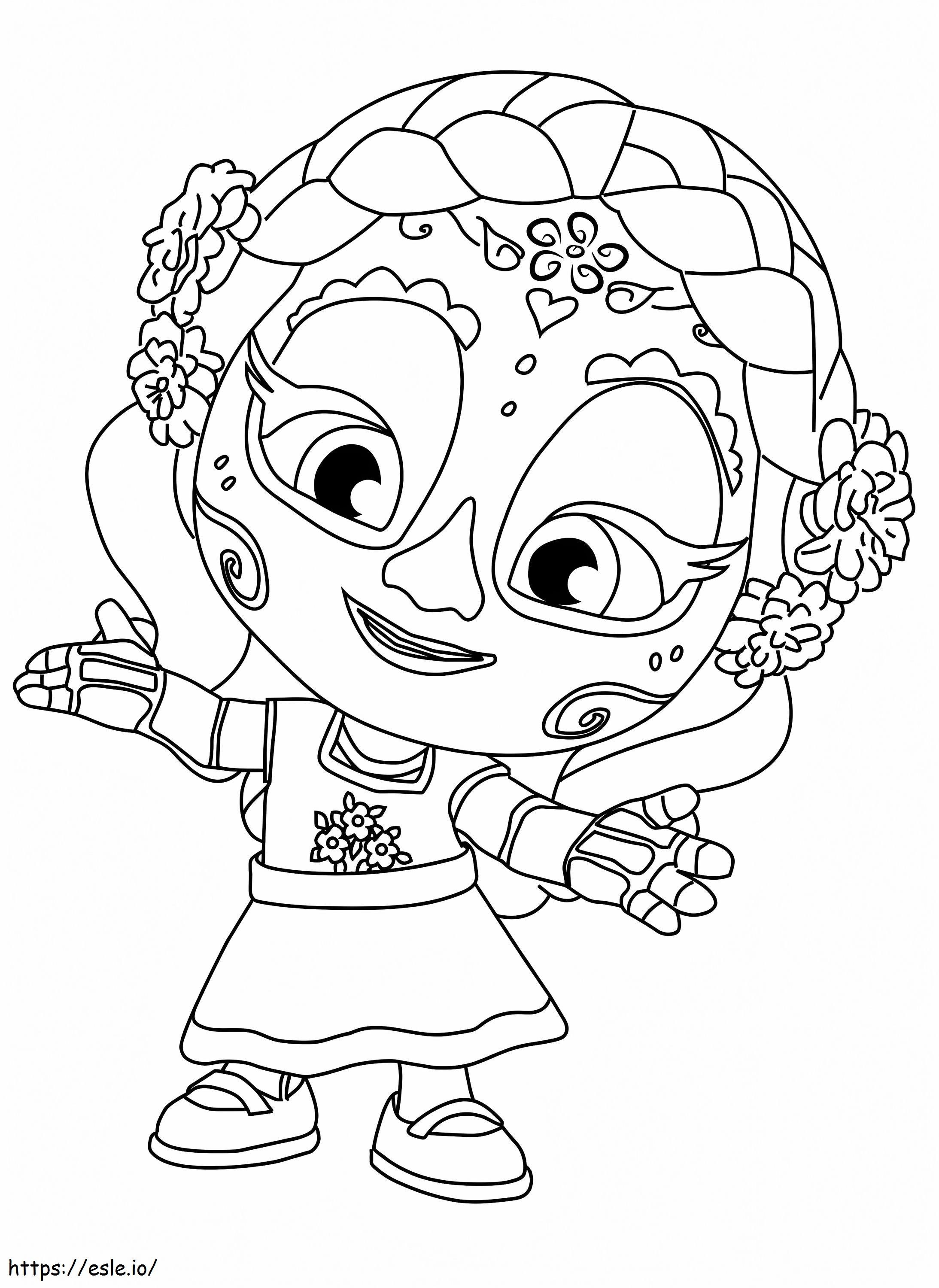 Super Monsters Skull Life coloring page