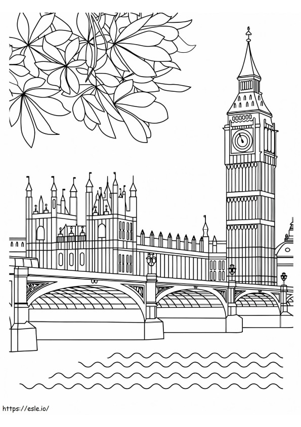 Big Ben 17 coloring page