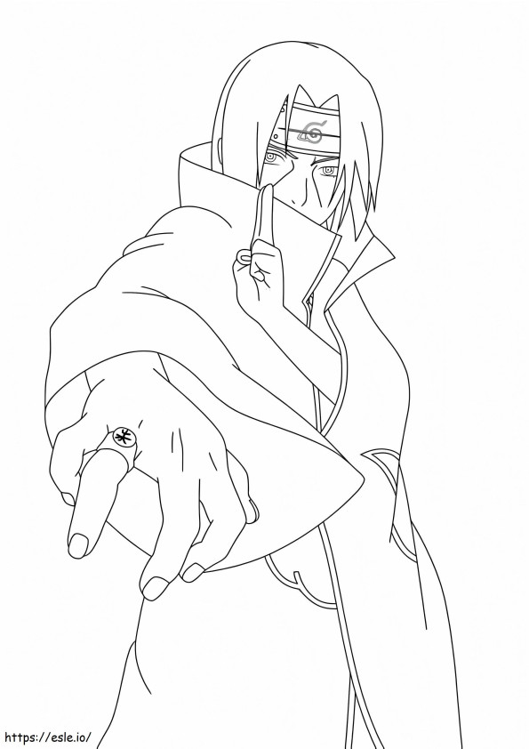 Itachi 5 coloring page