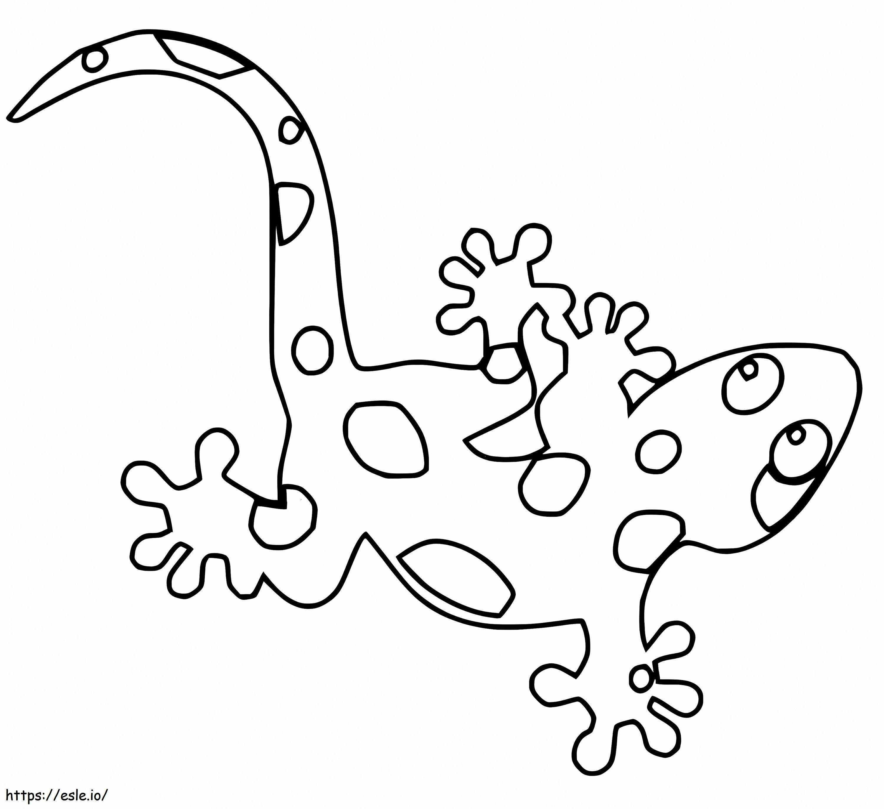Gecko Tacchet coloring page
