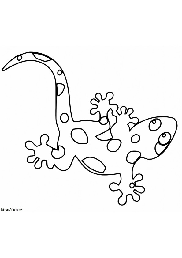 Coloriage Gecko Tacchet à imprimer dessin