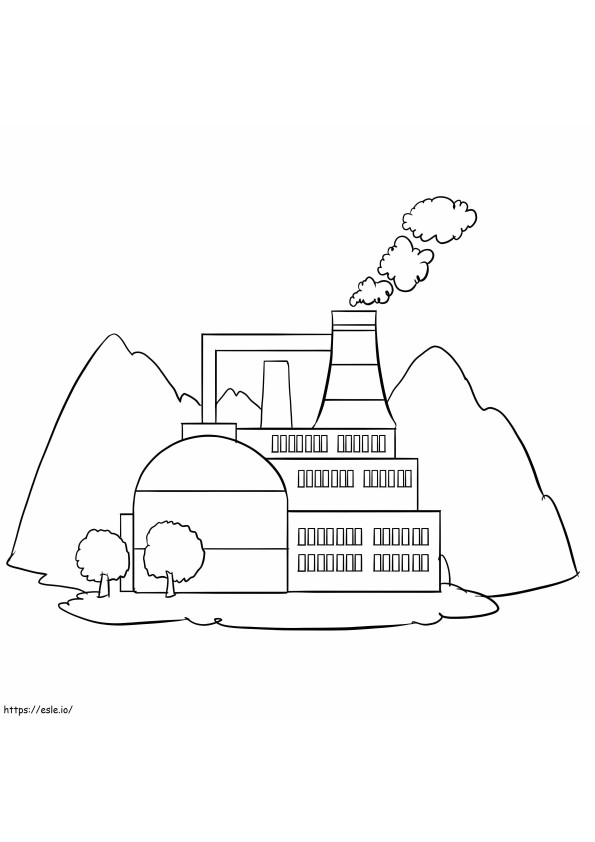 Factory 1 coloring page