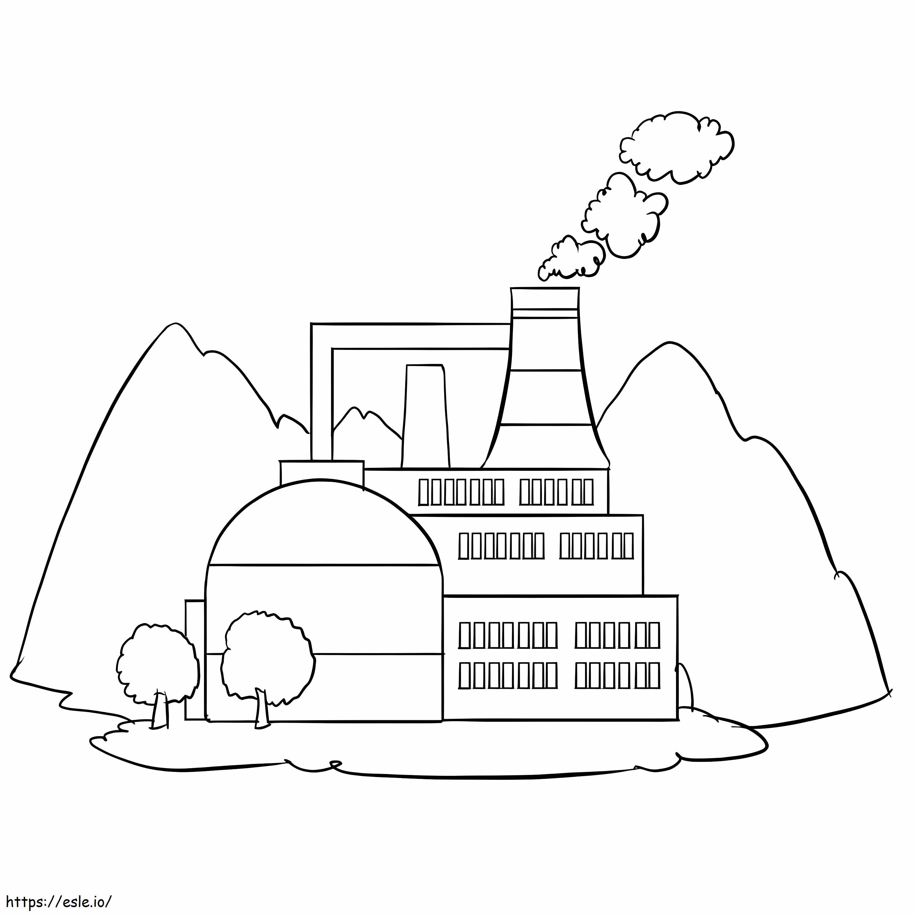Factory 1 coloring page