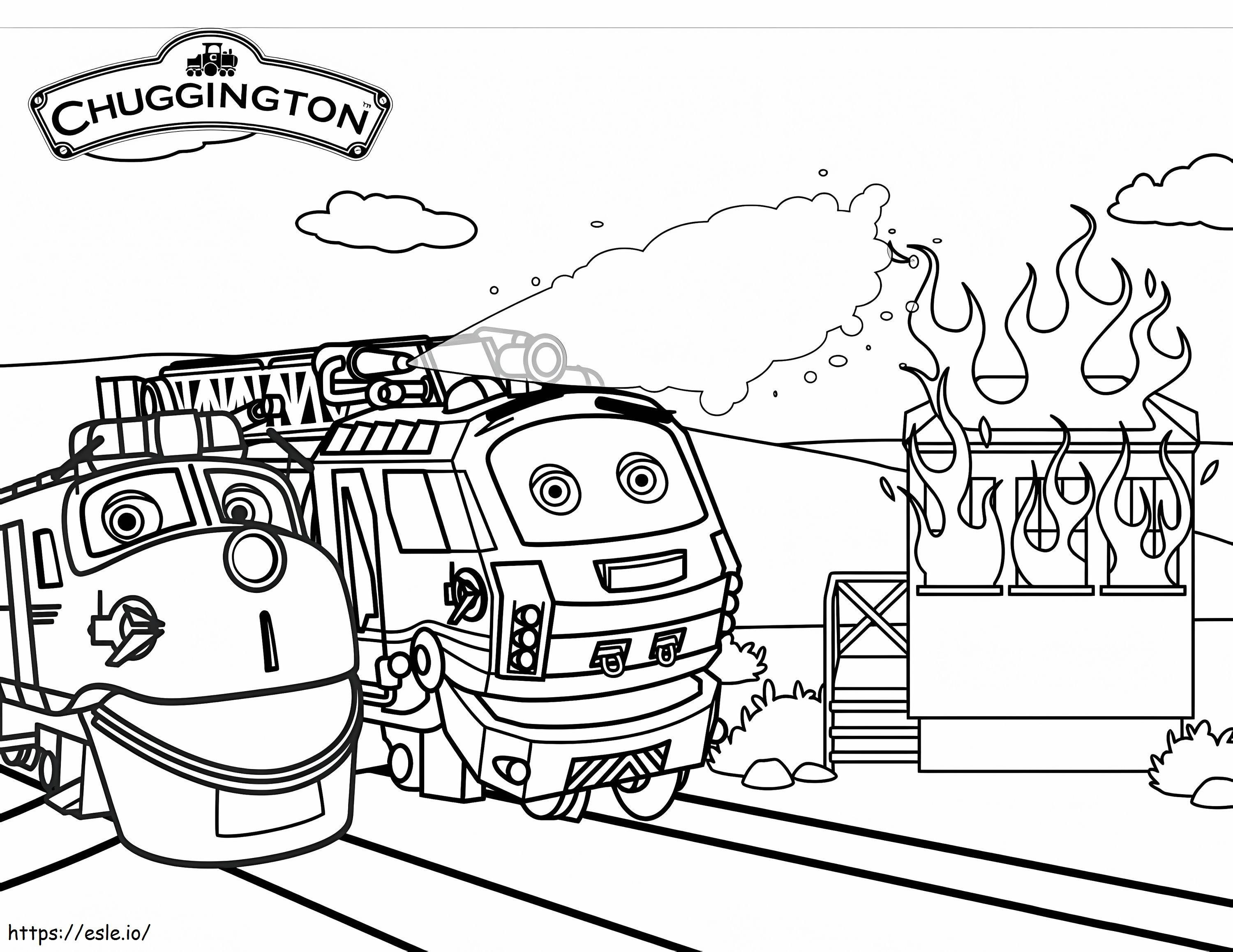 Characters From Chuggington coloring page