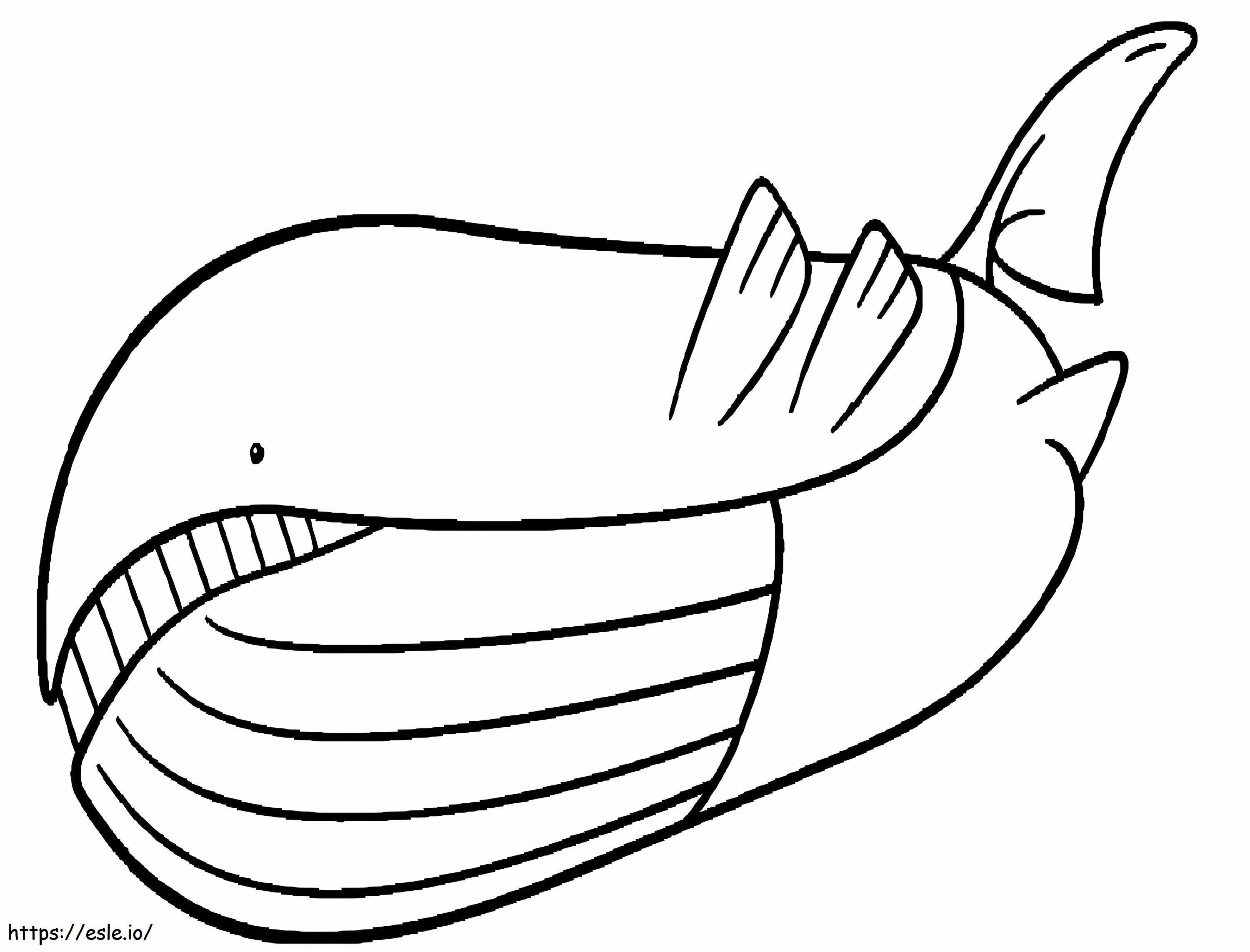 Wailord Pokemon coloring page
