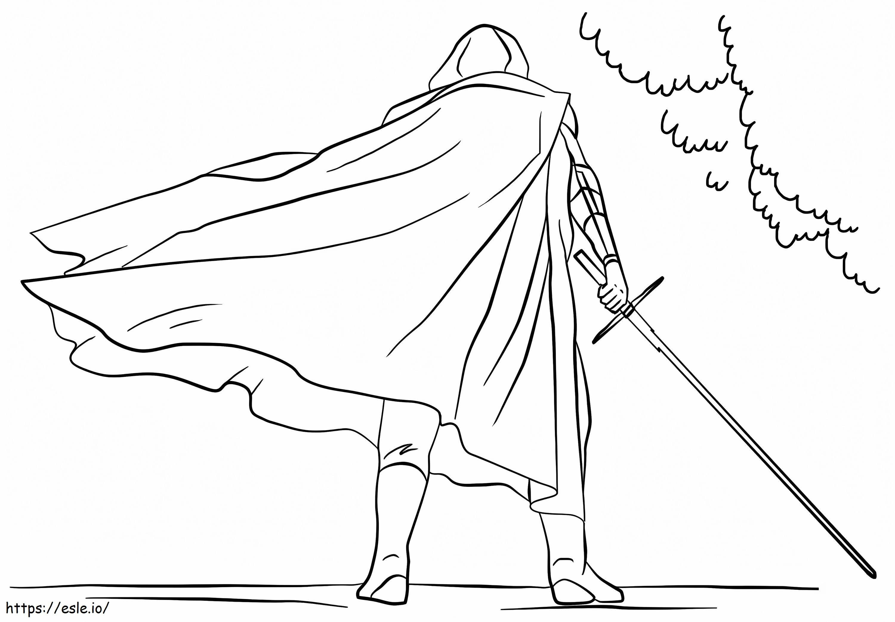 Awesome Kylo Ren coloring page