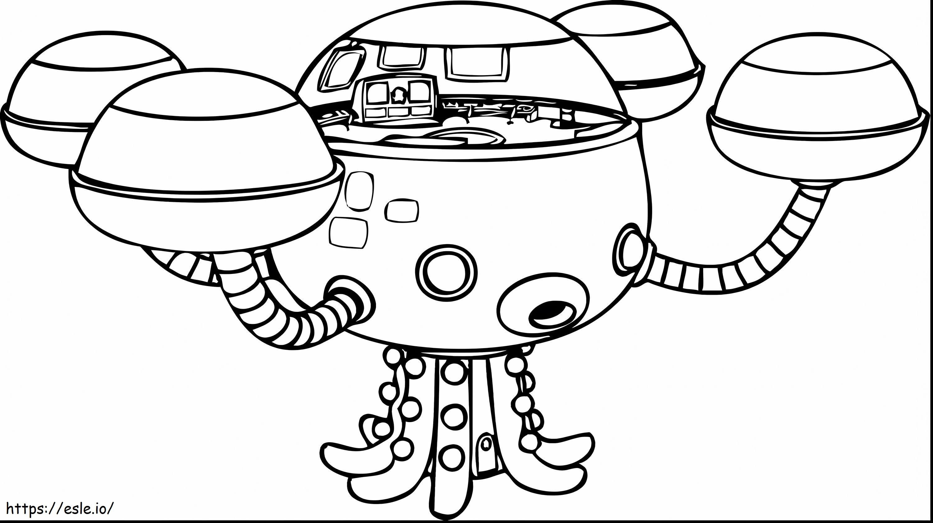 Spaceship Octonauts coloring page