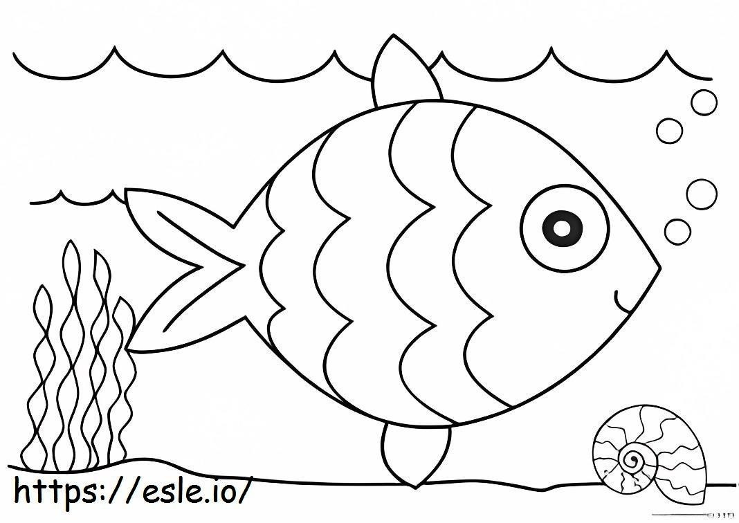 Rysunek ryby kolorowanka