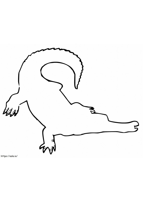 Gharial Outline coloring page
