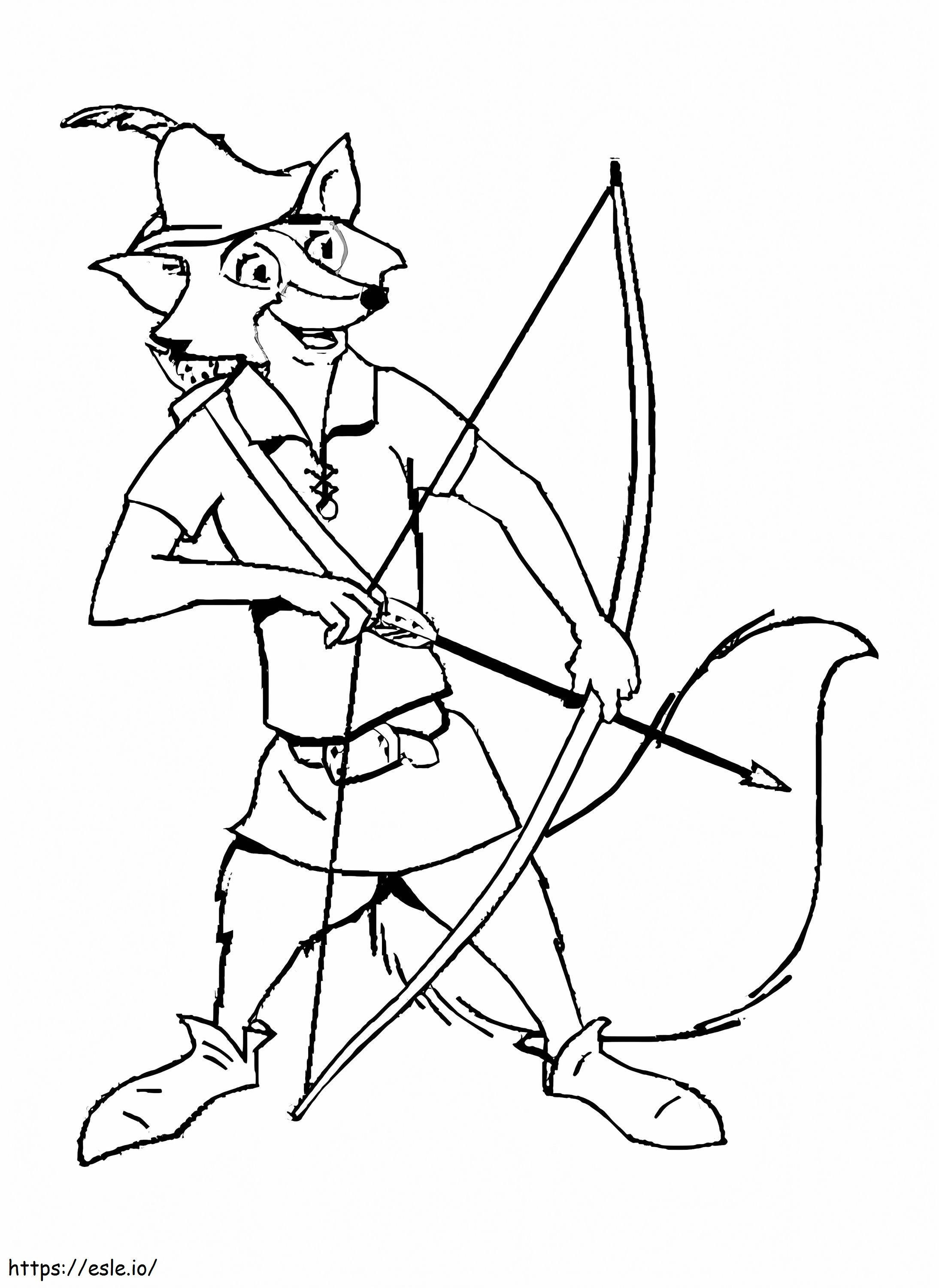 Robin Hood 3 da colorare